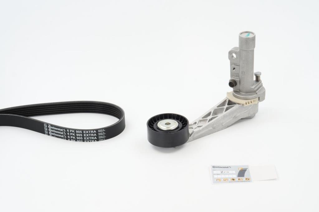 Kit de correias trapezoidais estriadas CONTITECH ref. 6PK905 EXTRA K1